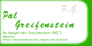 pal greifenstein business card